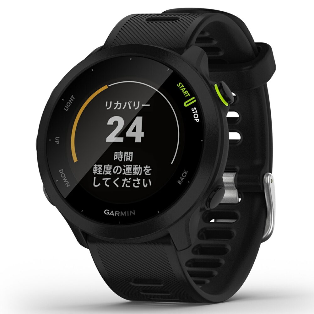 GPSランニングウォッチ ガーミン GARMIN ForeAthlete 55 Black （010-02562-40） スマートウォッチ マラソン 水泳 トレッドミルラン ピラティス ヨガ 心拍計 加速度計 睡眠計 健康管理 - 画像 (5)