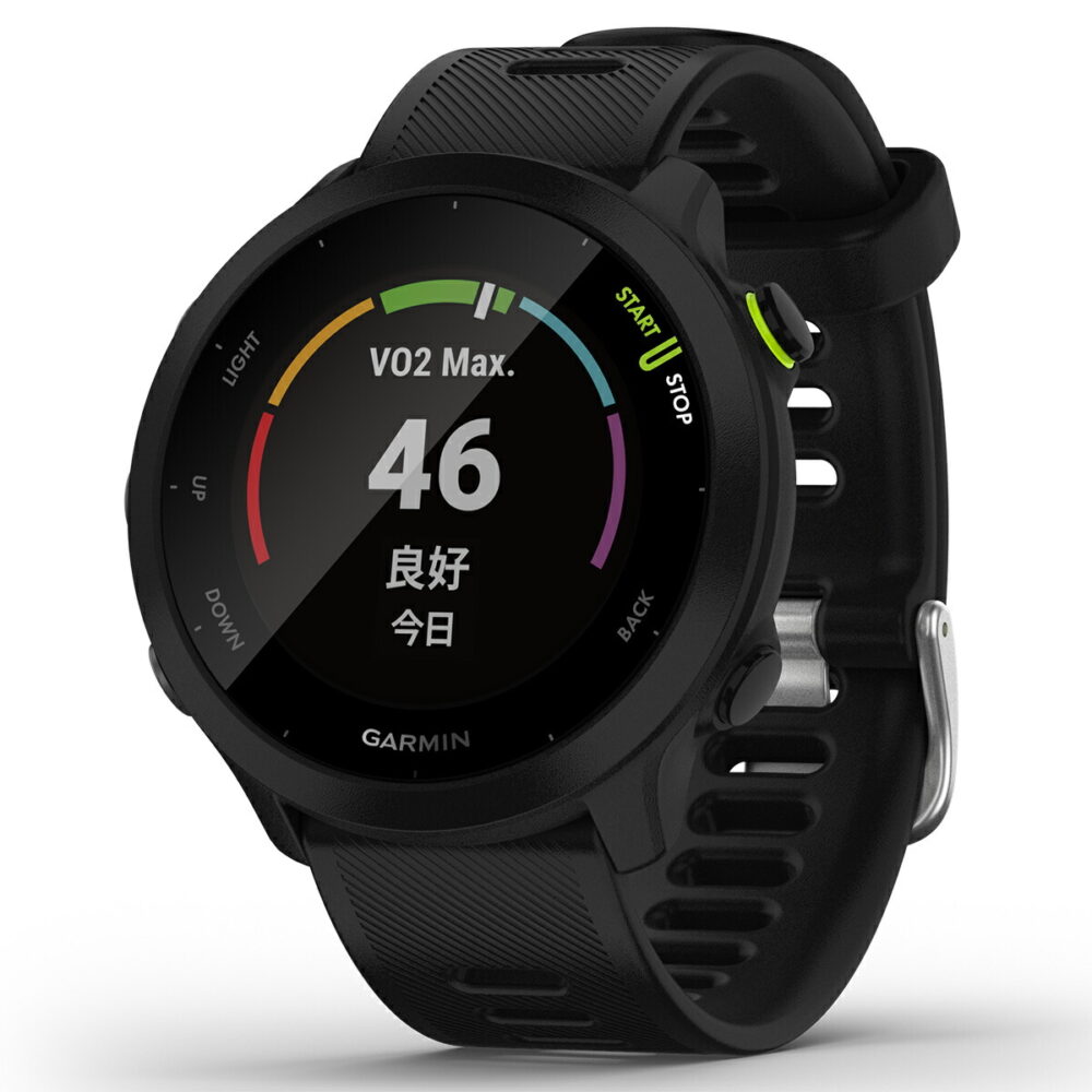 GPSランニングウォッチ ガーミン GARMIN ForeAthlete 55 Black （010-02562-40） スマートウォッチ マラソン 水泳 トレッドミルラン ピラティス ヨガ 心拍計 加速度計 睡眠計 健康管理 - 画像 (7)