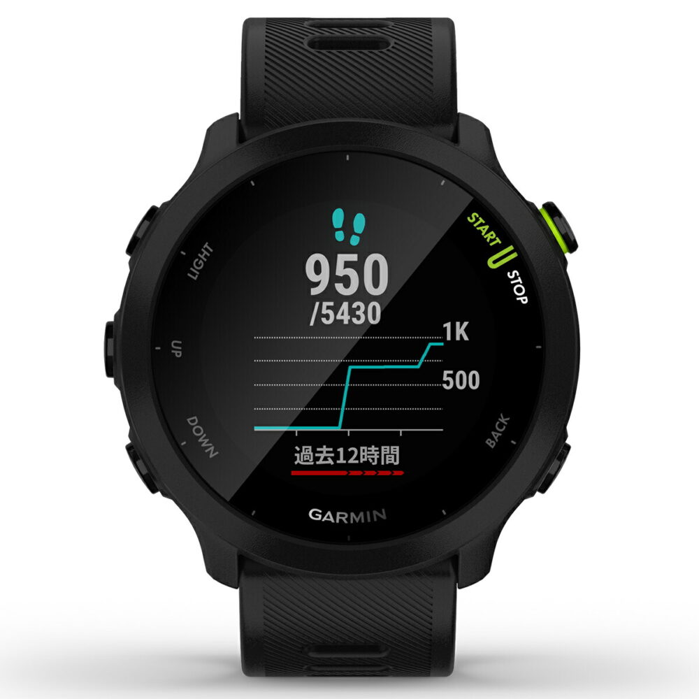 GPSランニングウォッチ ガーミン GARMIN ForeAthlete 55 Black （010-02562-40） スマートウォッチ マラソン 水泳 トレッドミルラン ピラティス ヨガ 心拍計 加速度計 睡眠計 健康管理 - 画像 (9)