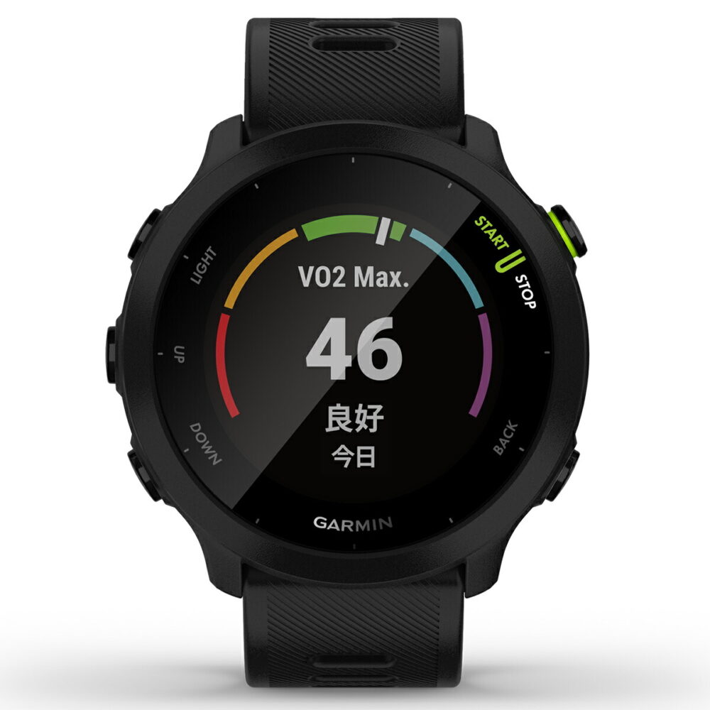 GPSランニングウォッチ ガーミン GARMIN ForeAthlete 55 Black （010-02562-40） スマートウォッチ マラソン 水泳 トレッドミルラン ピラティス ヨガ 心拍計 加速度計 睡眠計 健康管理 - 画像 (10)