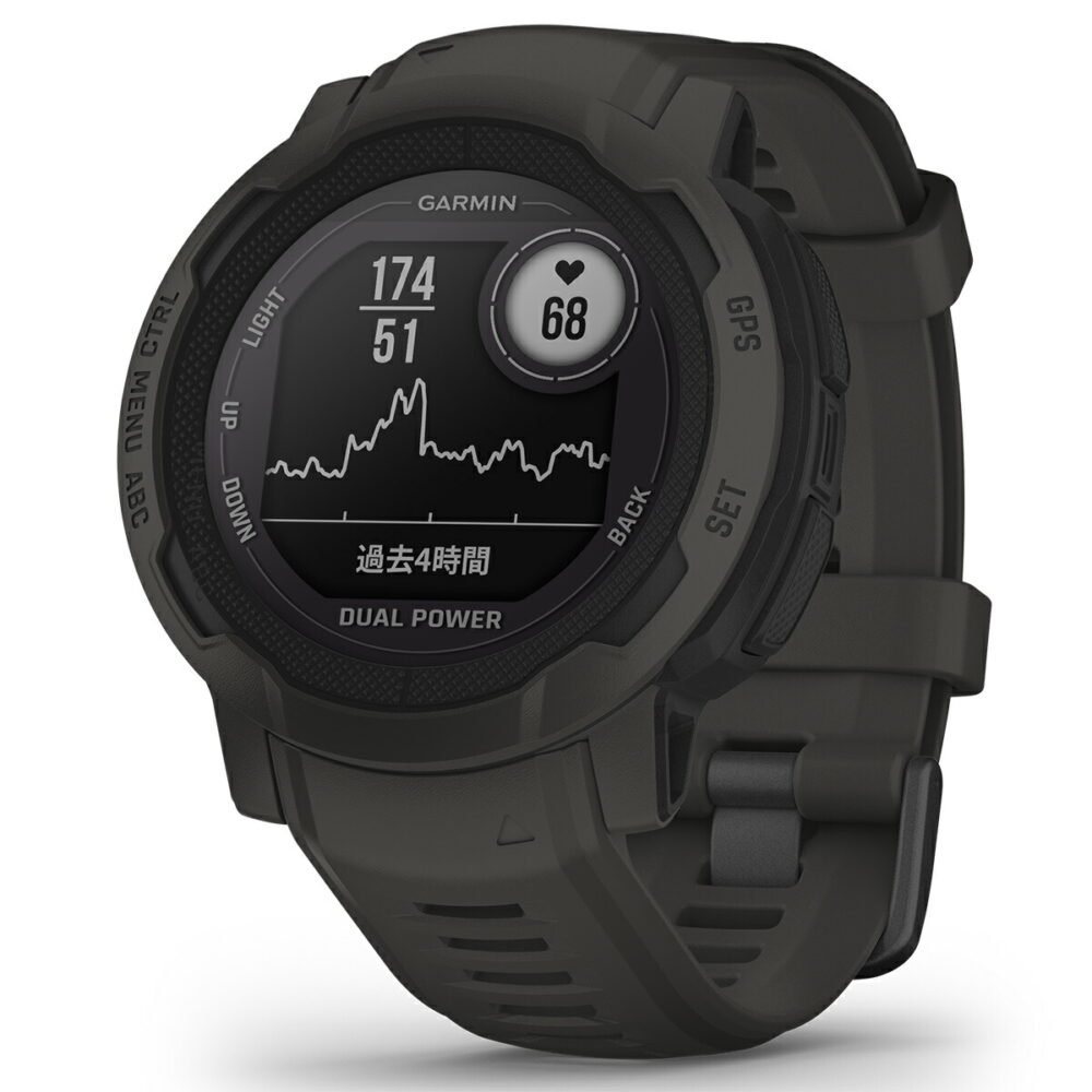 ガーミン GARMIN Instinct 2 Dual Power インスティンクト2 デュアルパワー GPS スマートウォッチ アウトドア 腕時計 メンズ レディース Graphite 010-02627-40 - 画像 (14)