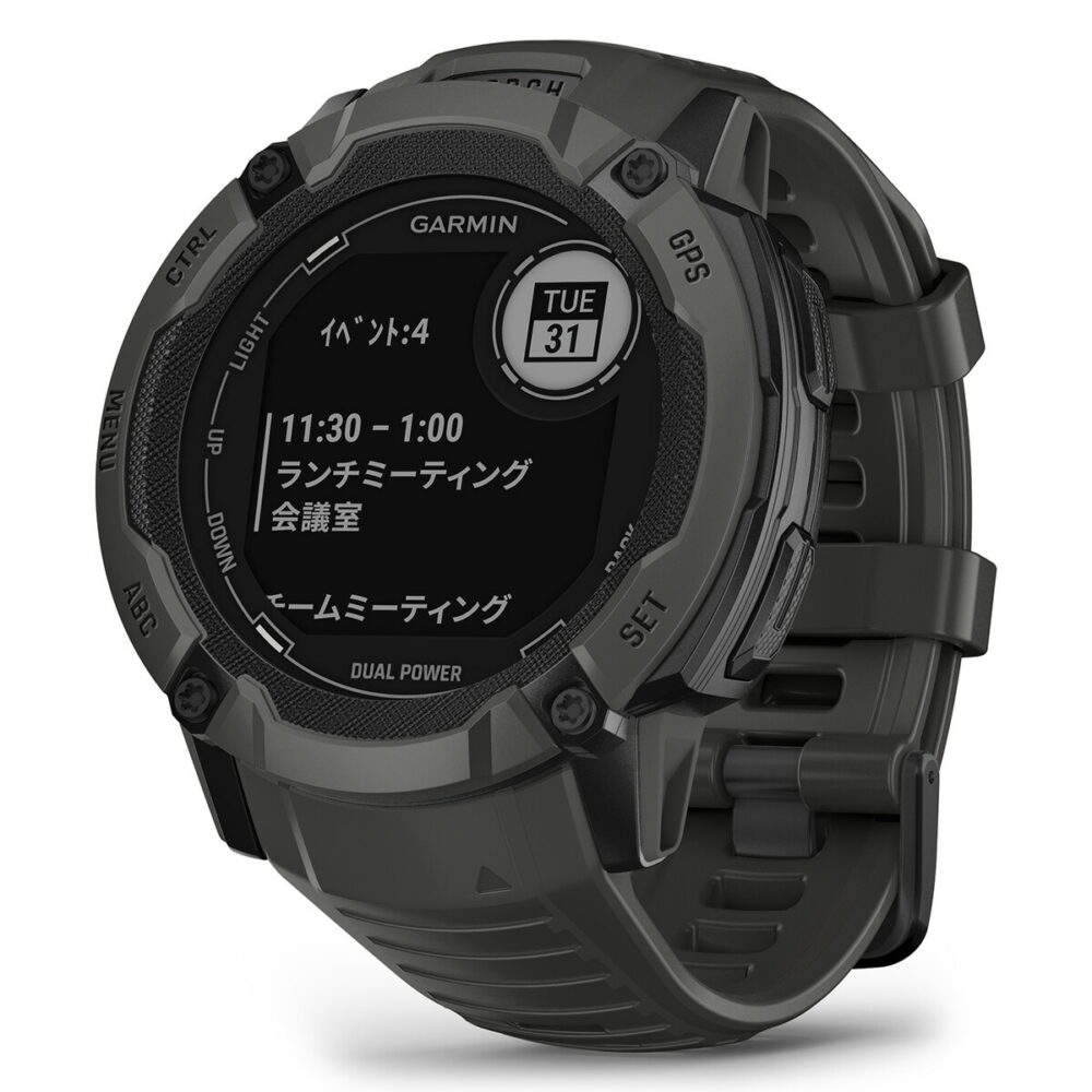 ガーミン GARMIN Instinct 2X Dual Power インスティンクト2X デュアルパワー 010-02805-22 GPS スマートウォッチ 腕時計 メンズ レディース - 画像 (12)