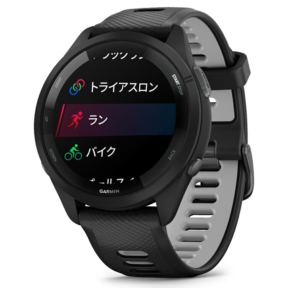 ガーミン GARMIN Forerunner 265 Music Black フォアランナー 265 ミュージック 010-02810-40 GPS ランニング スマートウォッチ 腕時計 ブラック - 画像 (11)