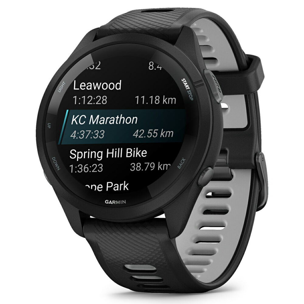 ガーミン GARMIN Forerunner 265 Music Black フォアランナー 265 ミュージック 010-02810-40 GPS ランニング スマートウォッチ 腕時計 ブラック - 画像 (14)