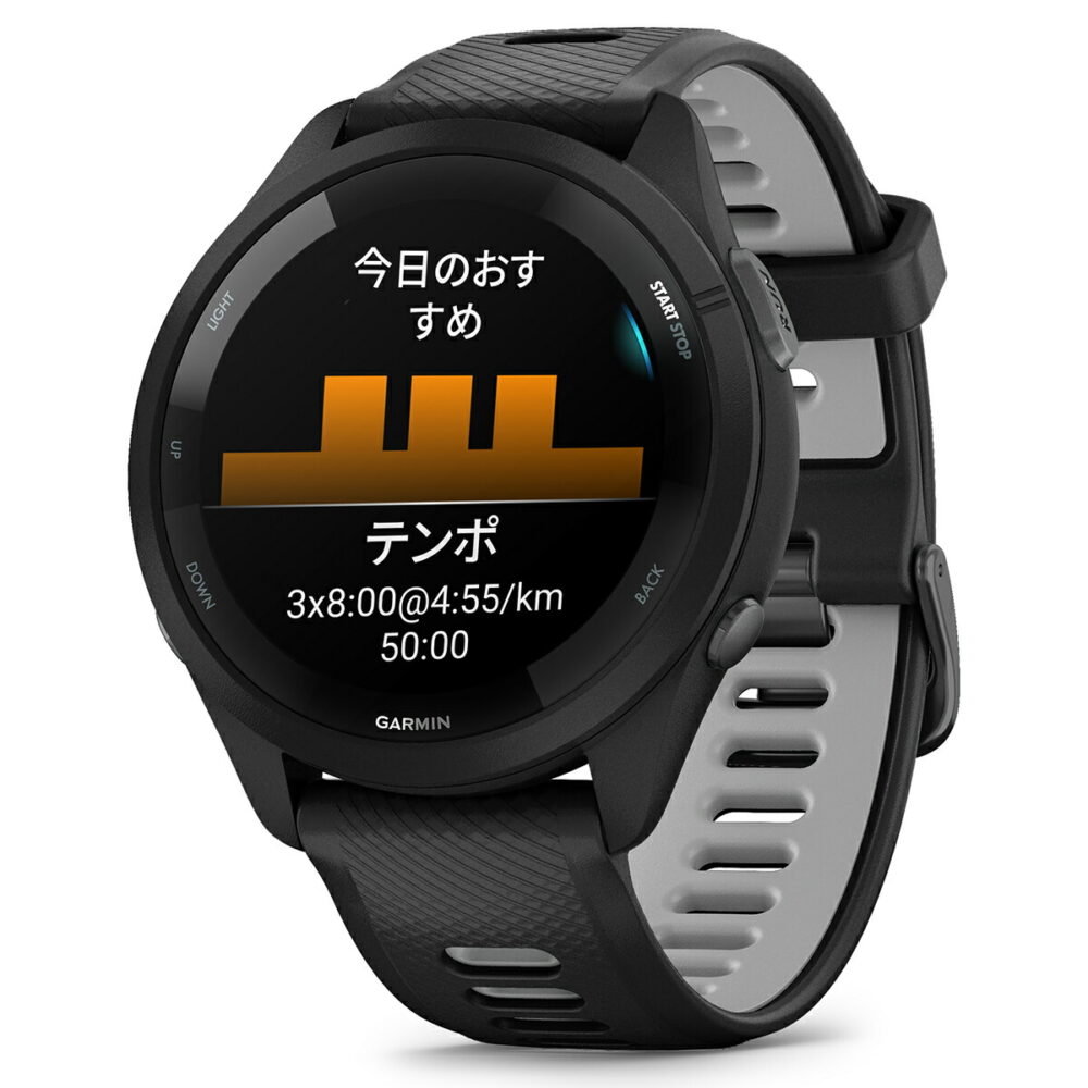 ガーミン GARMIN Forerunner 265 Music Black フォアランナー 265 ミュージック 010-02810-40 GPS ランニング スマートウォッチ 腕時計 ブラック - 画像 (15)