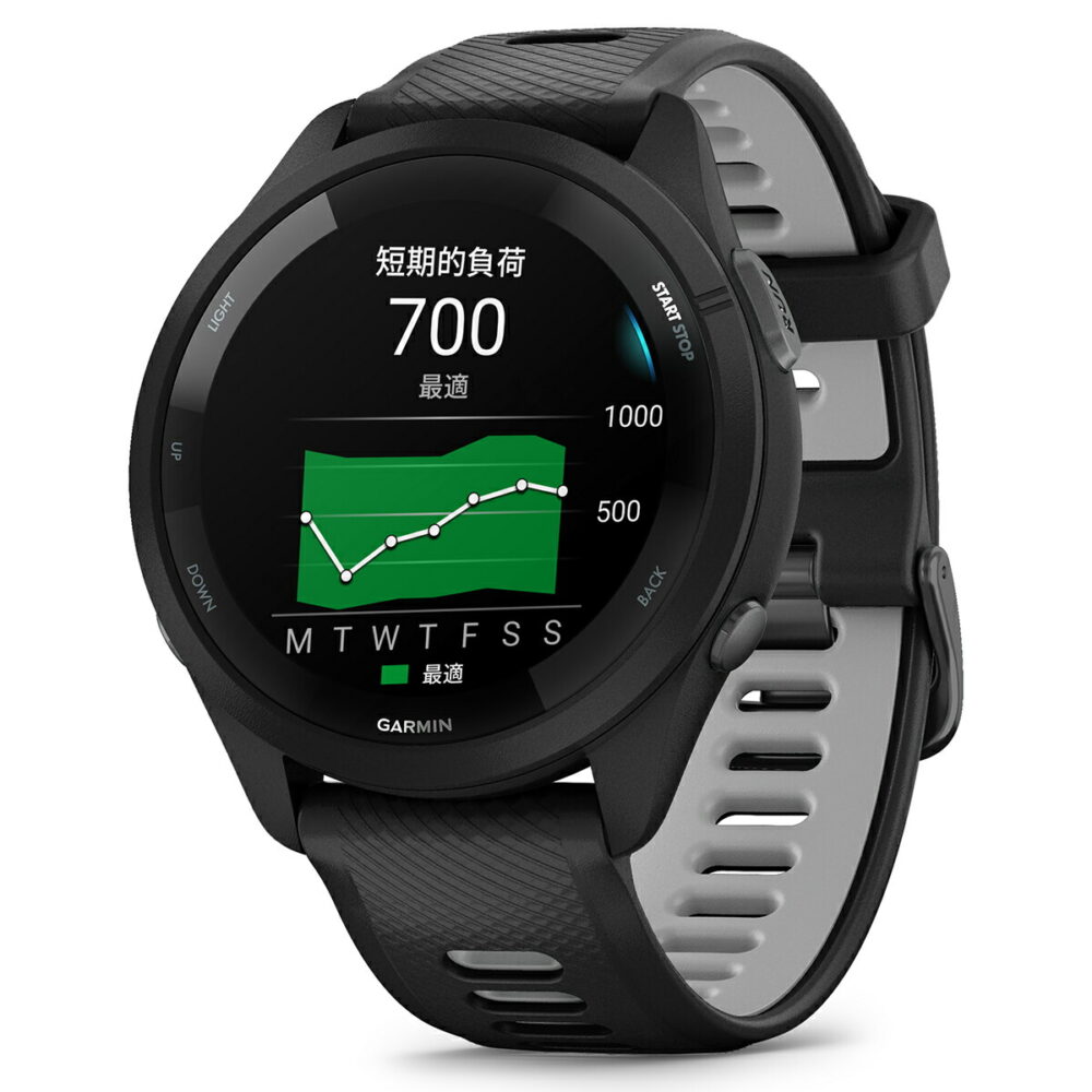 ガーミン GARMIN Forerunner 265 Music Black フォアランナー 265 ミュージック 010-02810-40 GPS ランニング スマートウォッチ 腕時計 ブラック - 画像 (8)