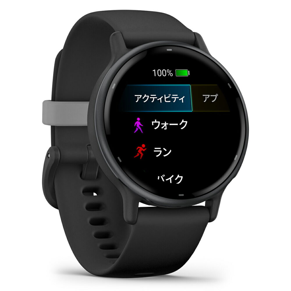 ガーミン GARMIN vivoactive 5 ヴィヴォアクティブ5 GPS スマートウォッチ ライフログ 010-02862-40 腕時計 メンズ レディース Black/Slate - 画像 (6)