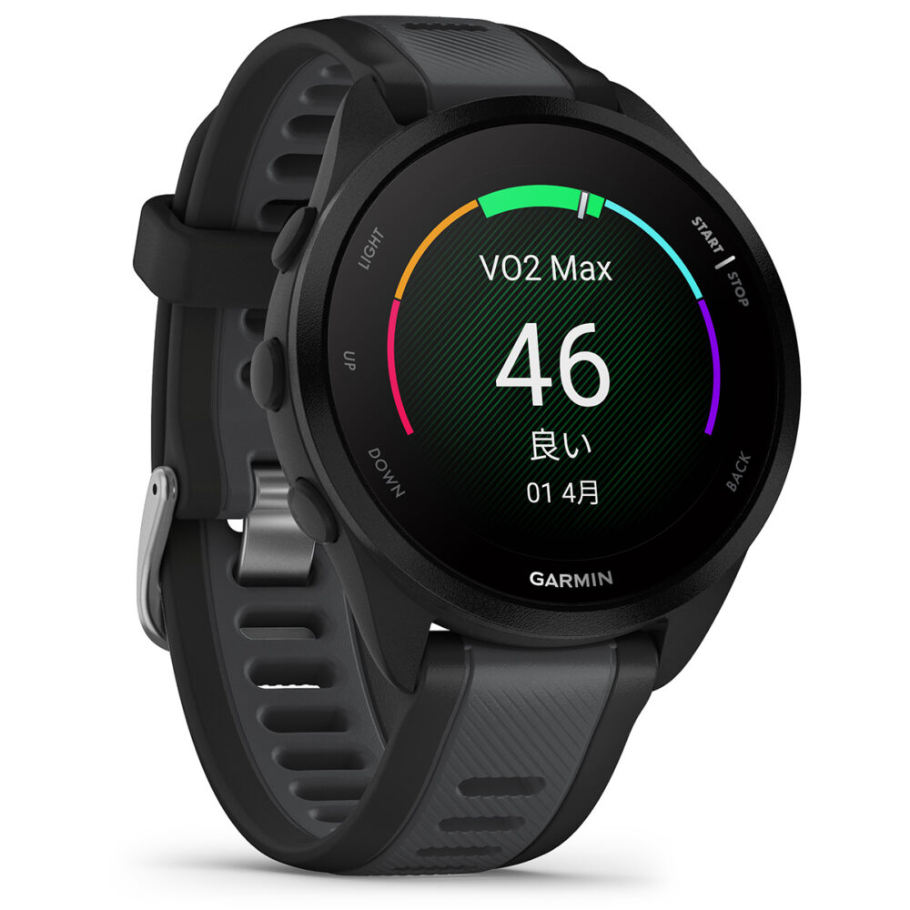 ガーミン GARMIN Forerunner 165 フォアランナー 165 GPS ランニング スマートウォッチ 010-02863-80 腕時計 メンズ レディース Black Gray - 画像 (3)