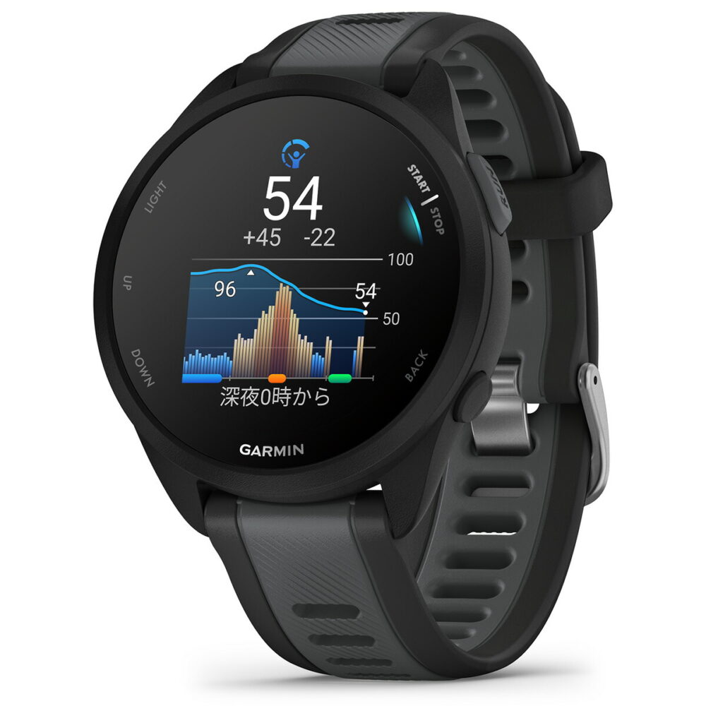 ガーミン GARMIN Forerunner 165 フォアランナー 165 GPS ランニング スマートウォッチ 010-02863-80 腕時計 メンズ レディース Black Gray - 画像 (4)