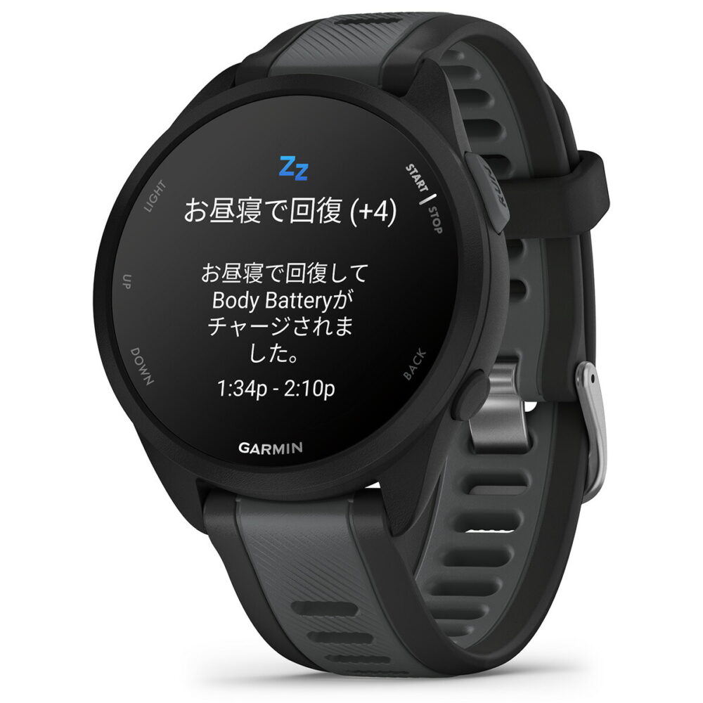 ガーミン GARMIN Forerunner 165 フォアランナー 165 GPS ランニング スマートウォッチ 010-02863-80 腕時計 メンズ レディース Black Gray - 画像 (8)