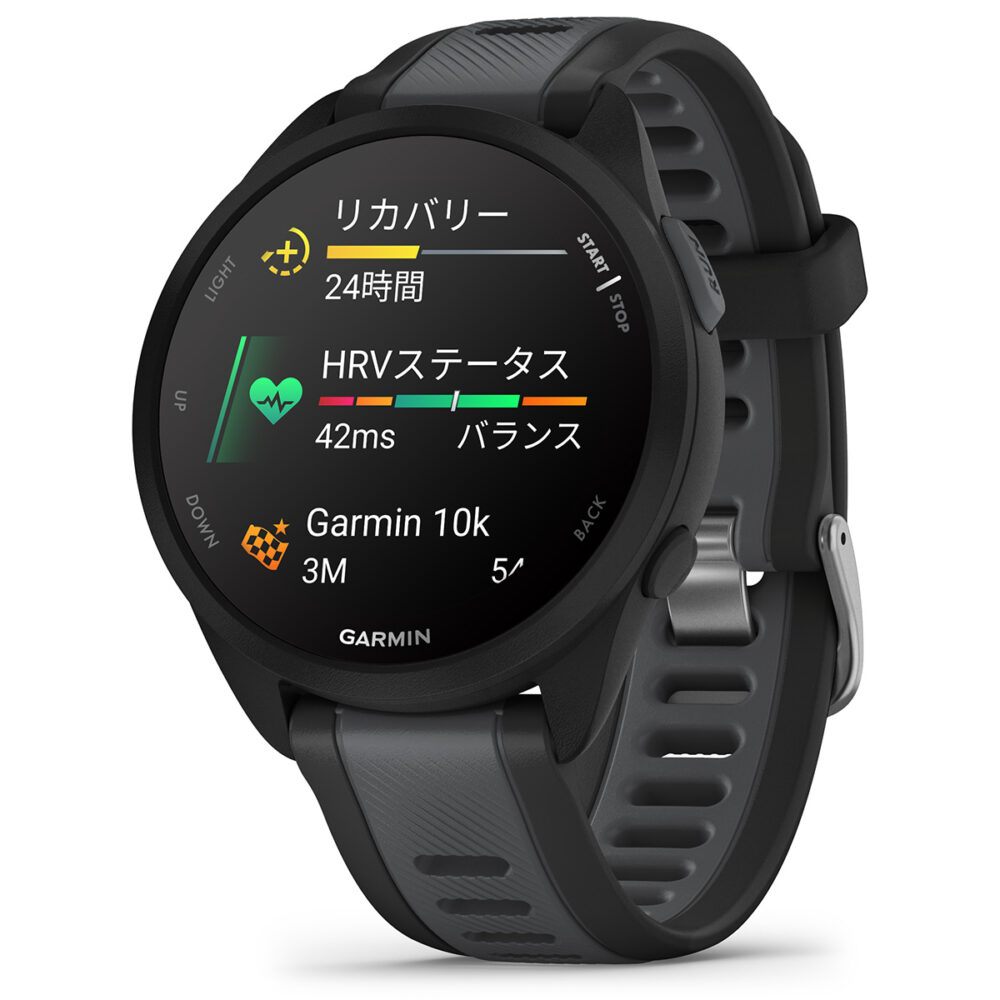 ガーミン GARMIN Forerunner 165 フォアランナー 165 GPS ランニング スマートウォッチ 010-02863-80 腕時計 メンズ レディース Black Gray - 画像 (9)