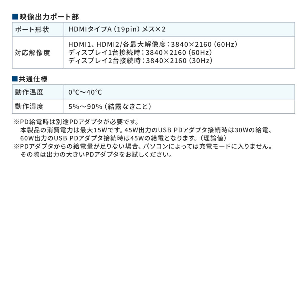 ドッキングステーション Type-C HDMI 2ポート搭載 USB-C LAN スタンド型 縦置き トリプルディスプレイ ダブルディスプレイ クラムシェル スタンド一体型 ノートパソコンスタンド PCスタンド USBハブ 4K 60Hz PD100W - 画像 (19)