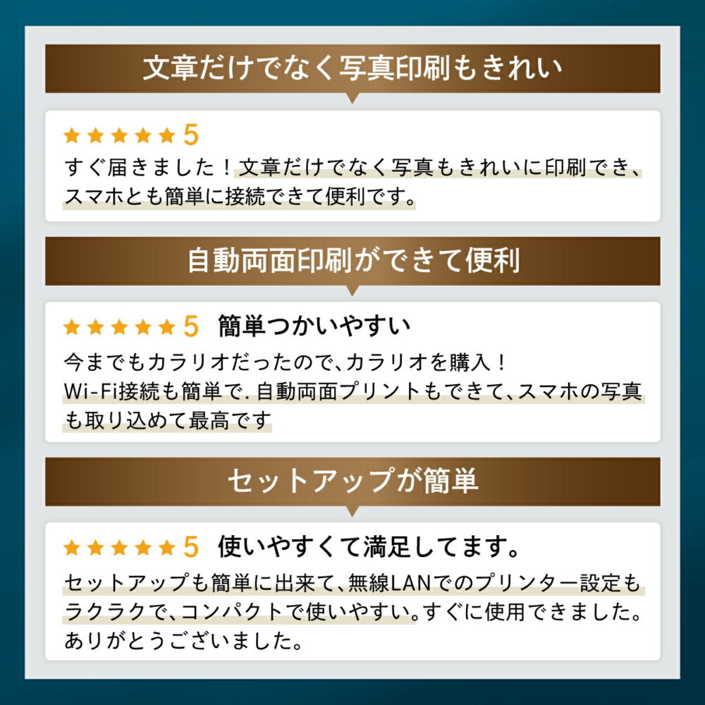 プリンター エプソン プリンター 複合機 コピー機 セットアップ用インク付属 印刷 コピー スキャン 自動両面印刷 スマホでプリント Wi-Fi接続 簡単設定 家庭用 コピー機 プリンタ EW456A - 画像 (5)