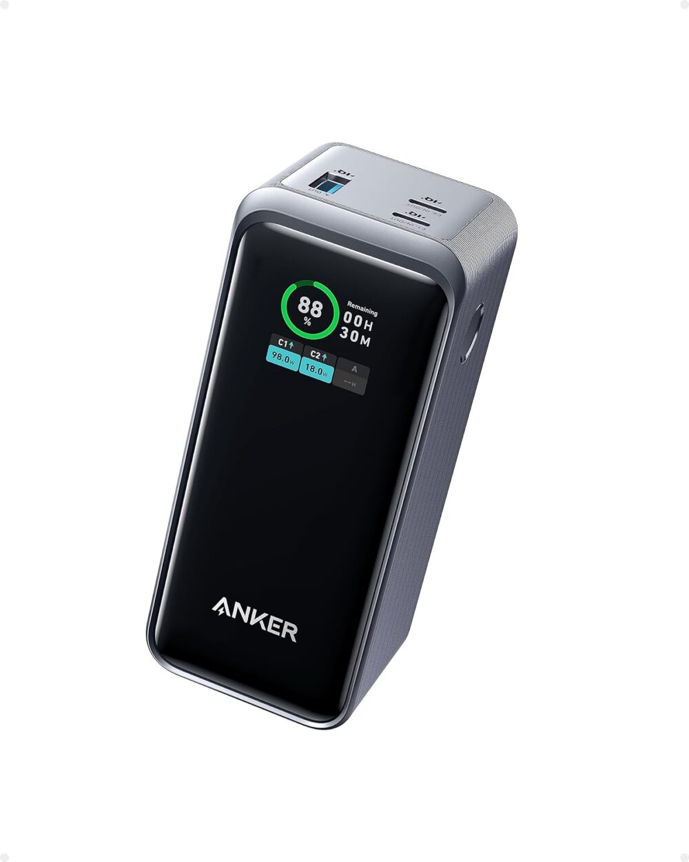 Anker Prime Power Bank (20000mAh, 200W) (20000mAh 合計200W出力 モバイルバッテリー)【USB Power Delivery対応/PSE技術基準適合/USB-C入力対応】iPhone MacBook Galaxy Android スマートフォン ノートPC 各種 その他機器対応 - 画像 (2)