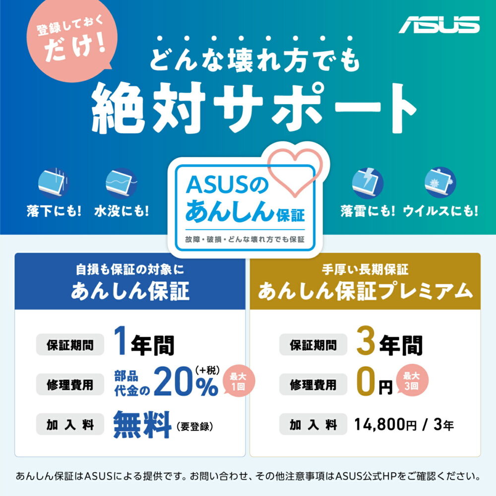 ノートパソコン Ryzen 7 7730U メモリ 16GB SSD 1TB 15.6型 フルHD WiFi6E Bluetooth Webカメラ Windows11 日本語キーボード WPS Office付き 新品 店限定 ASUS Vivobook 15 M1502YA-BQ196W - 画像 (11)