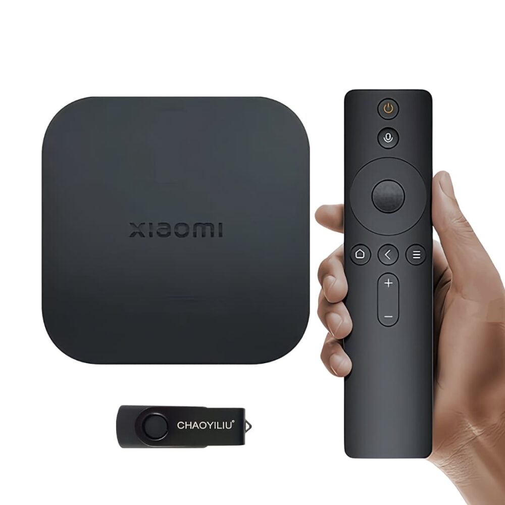 オリジナルセット Xiaomi Box 4S MAX+USB 小米盒子4S MAX  NDZ-30-AA TVボックス 中国番組 音声認識機能リモコン ※生中継、リアルタイムなニュースなどは有料コンテンツで課金が必要な場合があります。